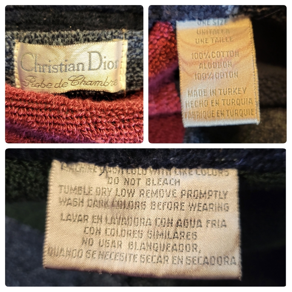 Dior Multicolor Checkered Robe - Picture 9 of 13